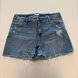 Ava & Viv Midi Stretch Denim Shorts